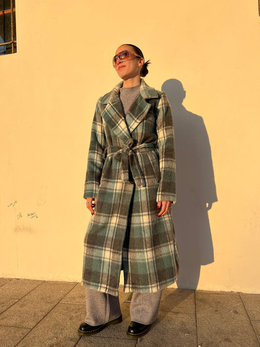BOVARY CAPPOTTO FANTASIA TARTAN GRIGIO & OTTANIO