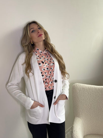 CLEMENTINA CARDIGAN BIANCO
