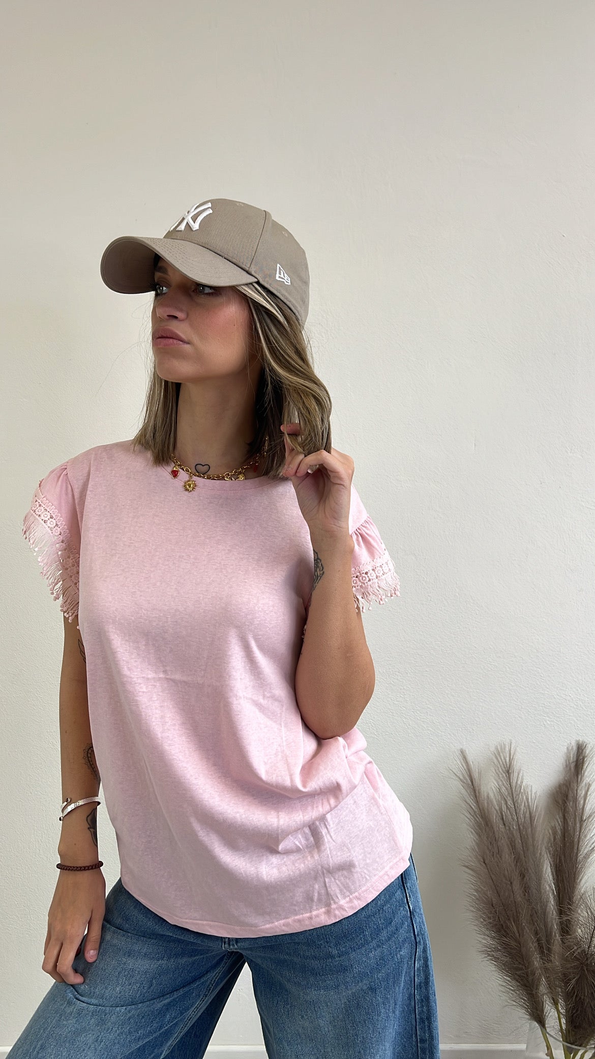 T.shirt YLENIA ROSA TAGLIA L/XL