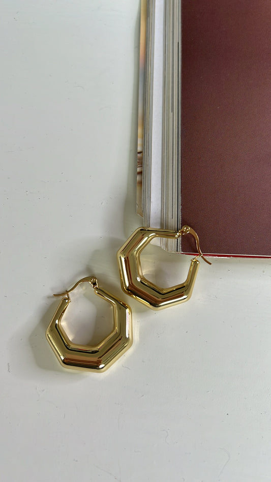 ORECCHINI A FORMA GEOMETRICA ORO