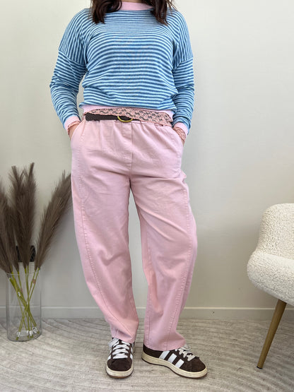 GESSY PANTALONE OVETTO ROSA