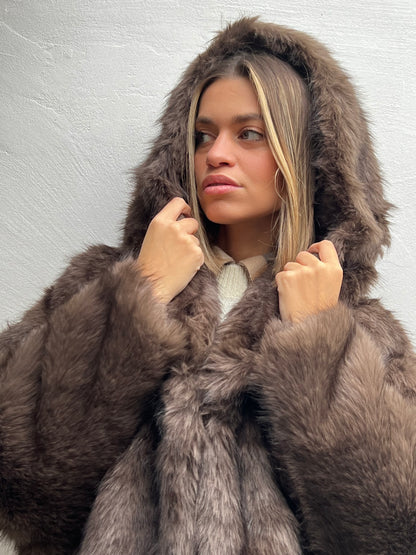 SOPHIE ECO PELLICCIA CAPPUCCIO