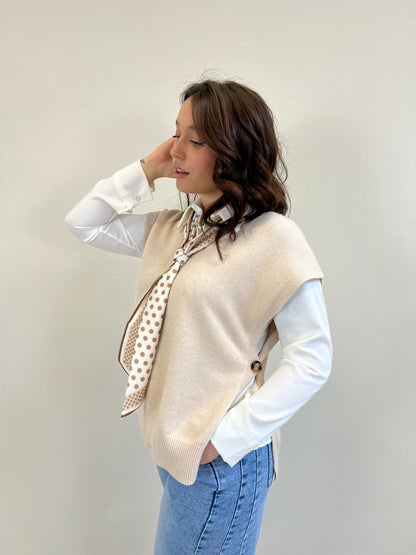 ABBY CAMICIA CON FOULARD