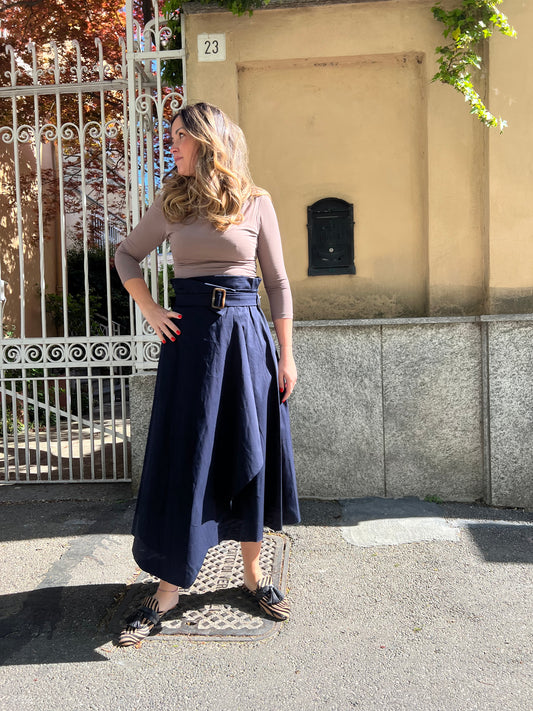 MARICA GONNA A PORTAFOGLIO BLU