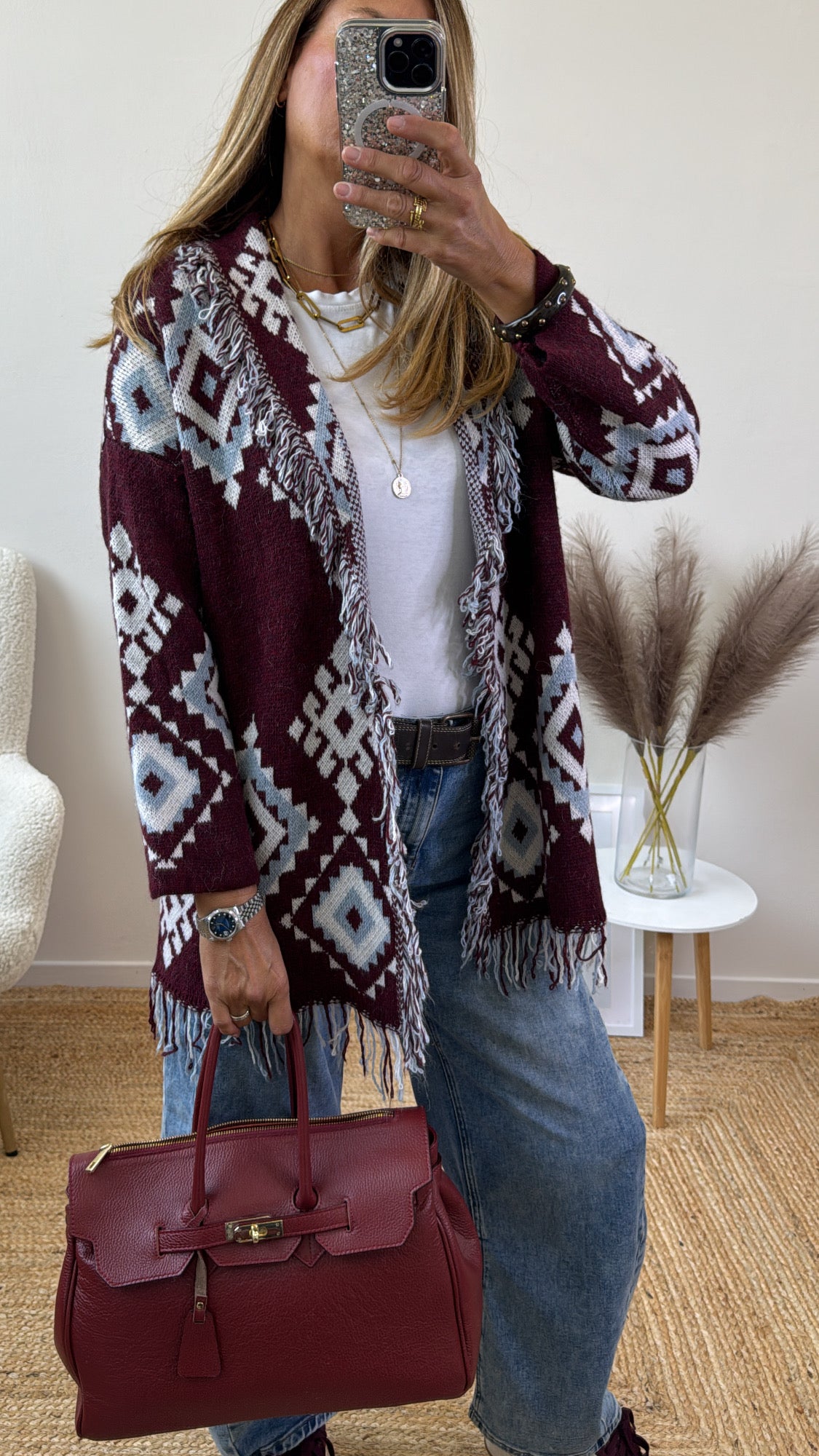 KLIMT CARDIGAN PRUGNA