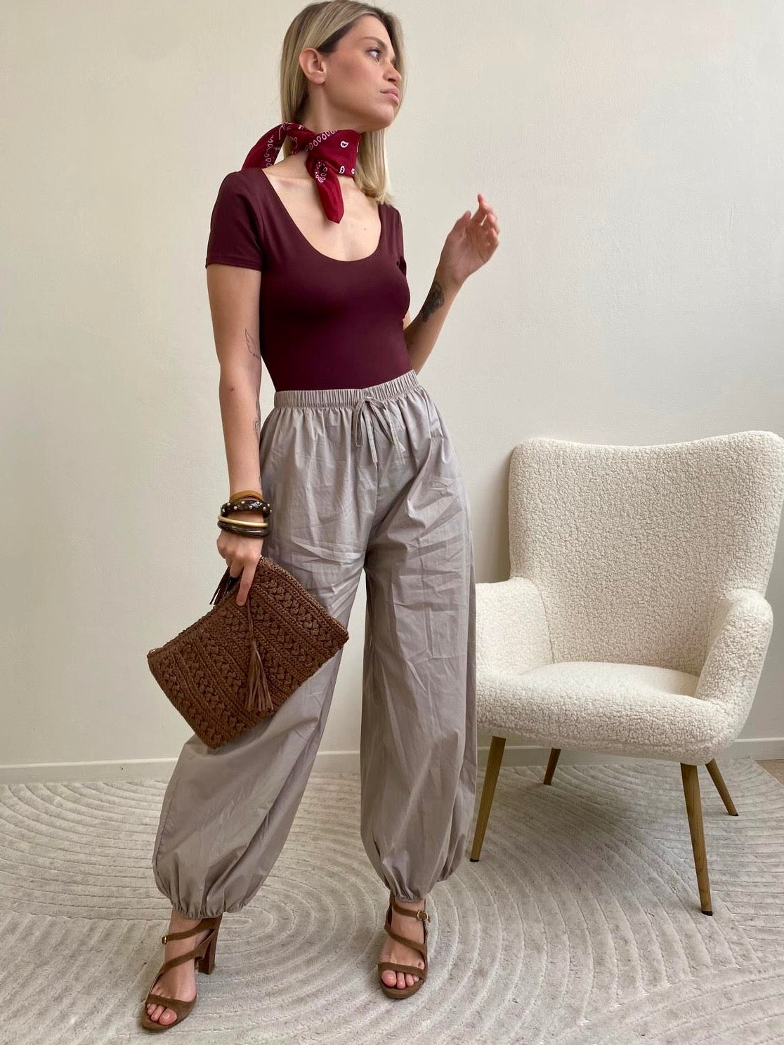 PANTALONE ALADINO SABBIA