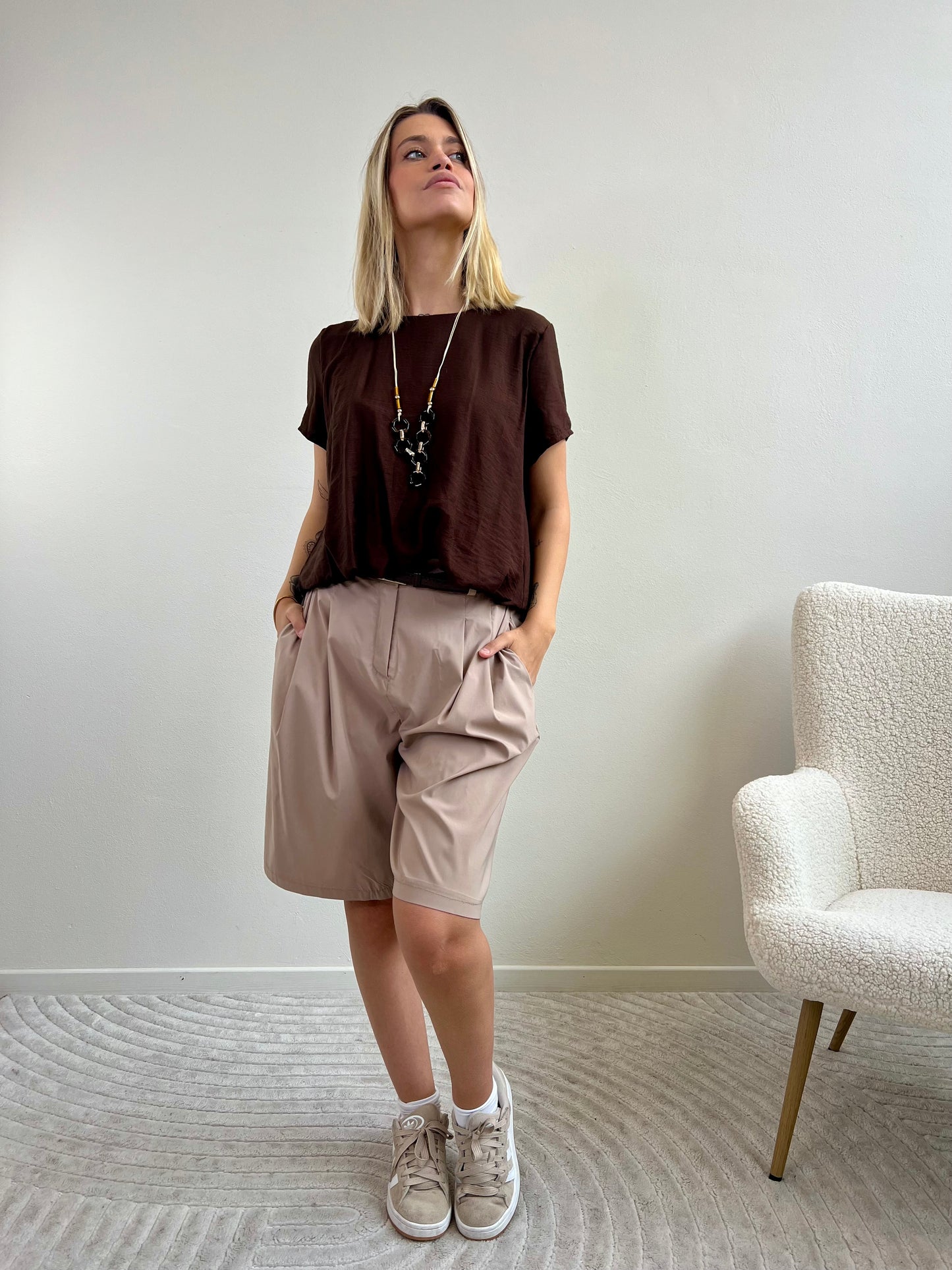 BLUSA PAPAYA variante cioccolato