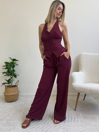COORDINATO  VANITY BORDEAUX GESSATO