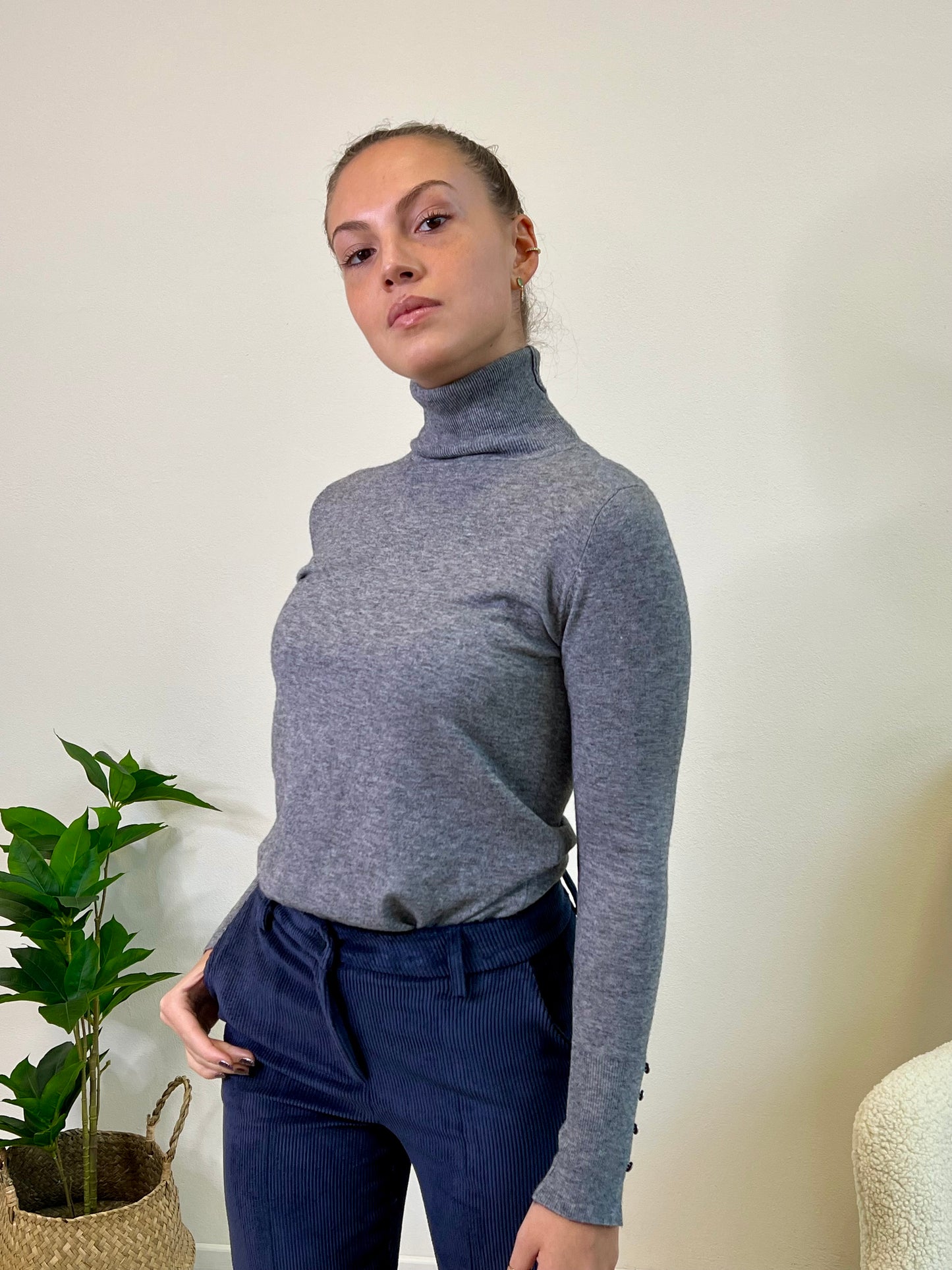 GRETA PULL DOLCEVITA  GREY