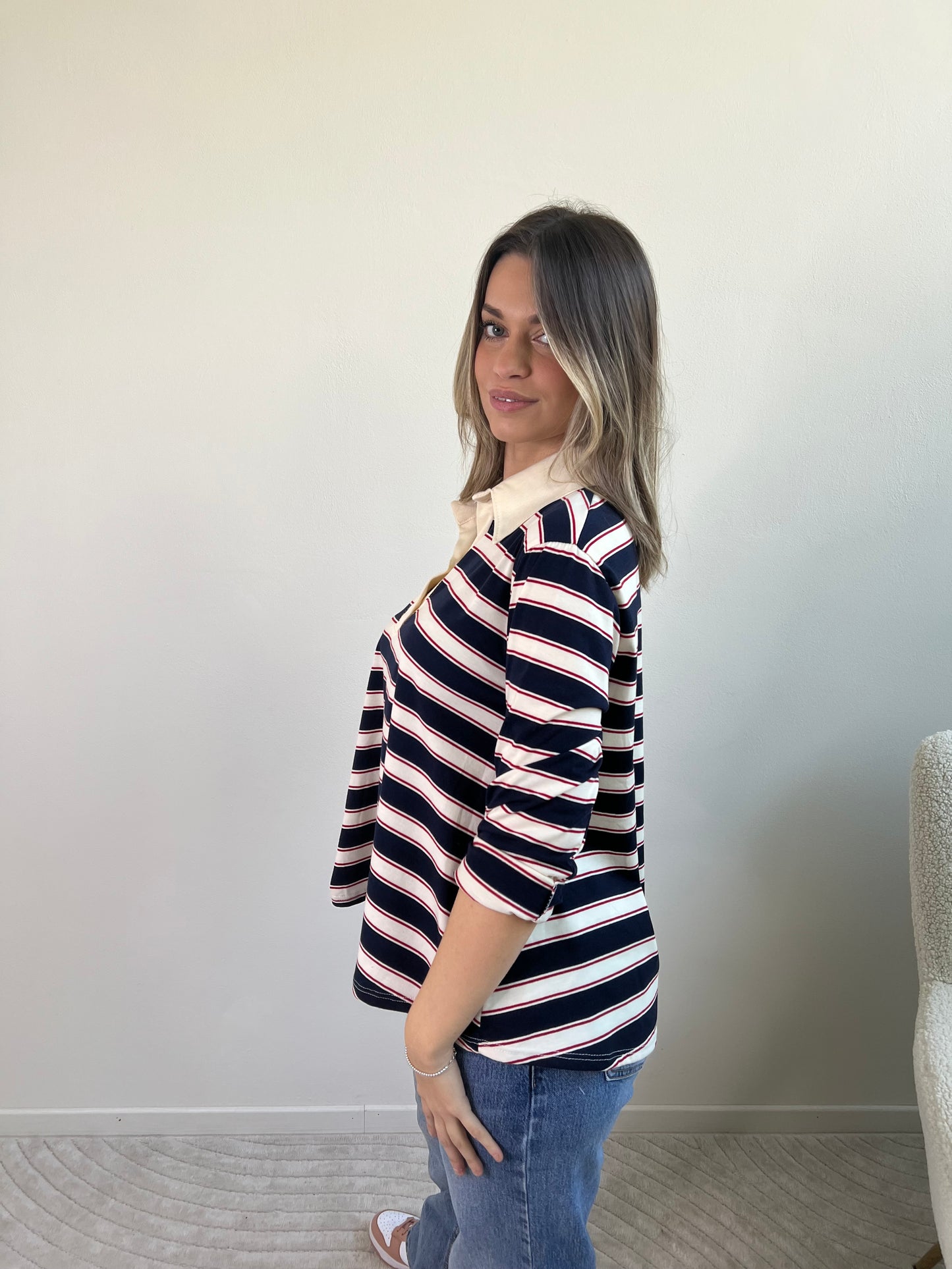 POLO RIGA BLU & ROSSO