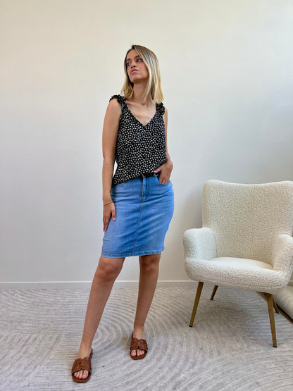 GONNA LONGUETTE DENIM taglia S