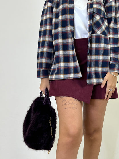COLORADO CAMICIA IN FLANELLA BLU /PANNA/BORDEAUX