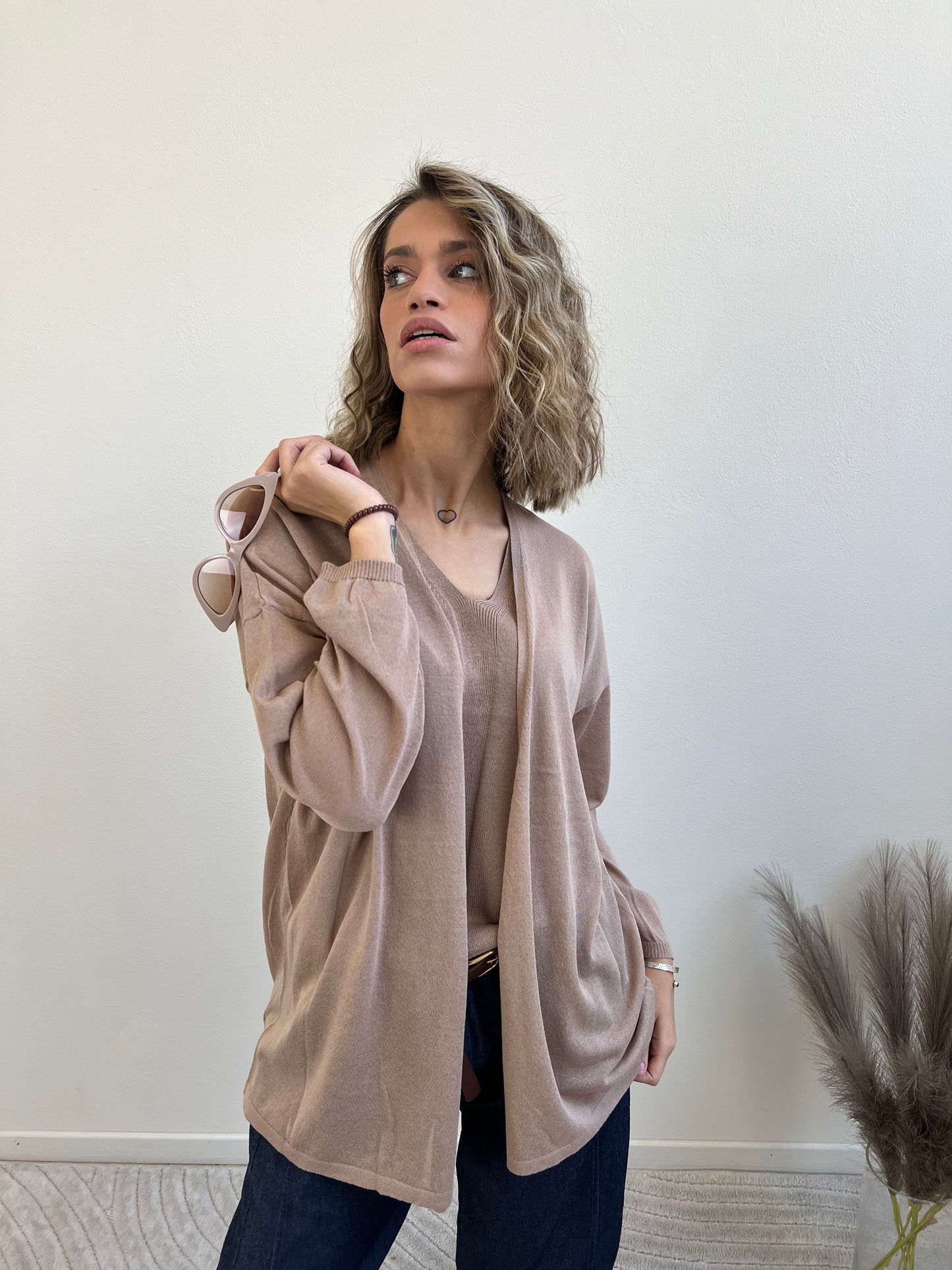 AMBRA CARDIGAN  BISCOTTO