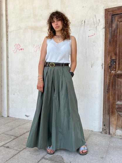DELFINA PANTALONE AMPIO VAR.VERDONE
