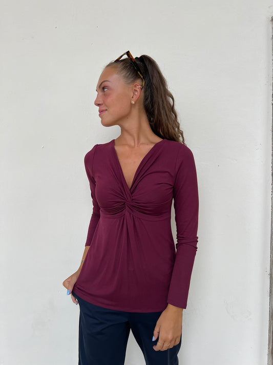 LOREN T.SHIRT BORGOGNA