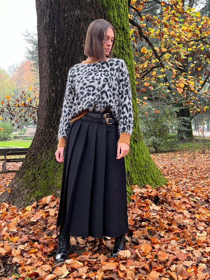 PULLOVER MACULA GRIGIO NERO CAMEL