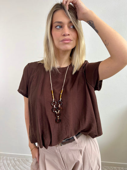 BLUSA PAPAYA variante cioccolato
