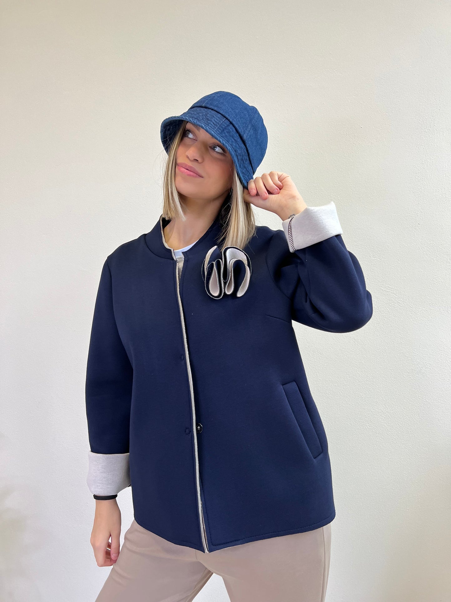 CAPPELLO PESCATORA BLU DENIM