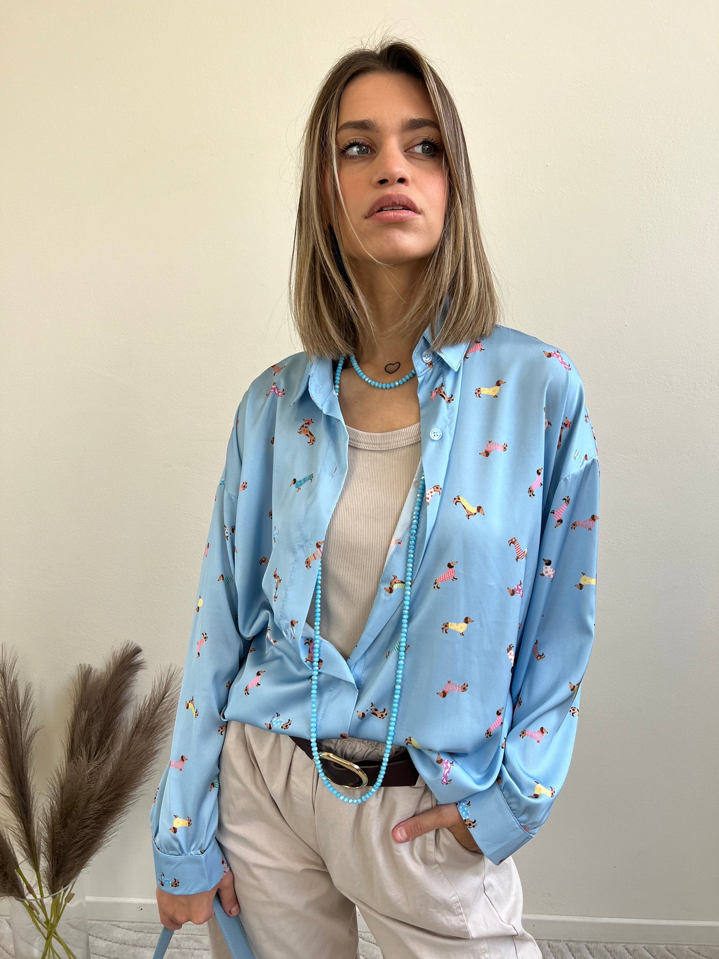 COLLANA LUNGA AZZURRA