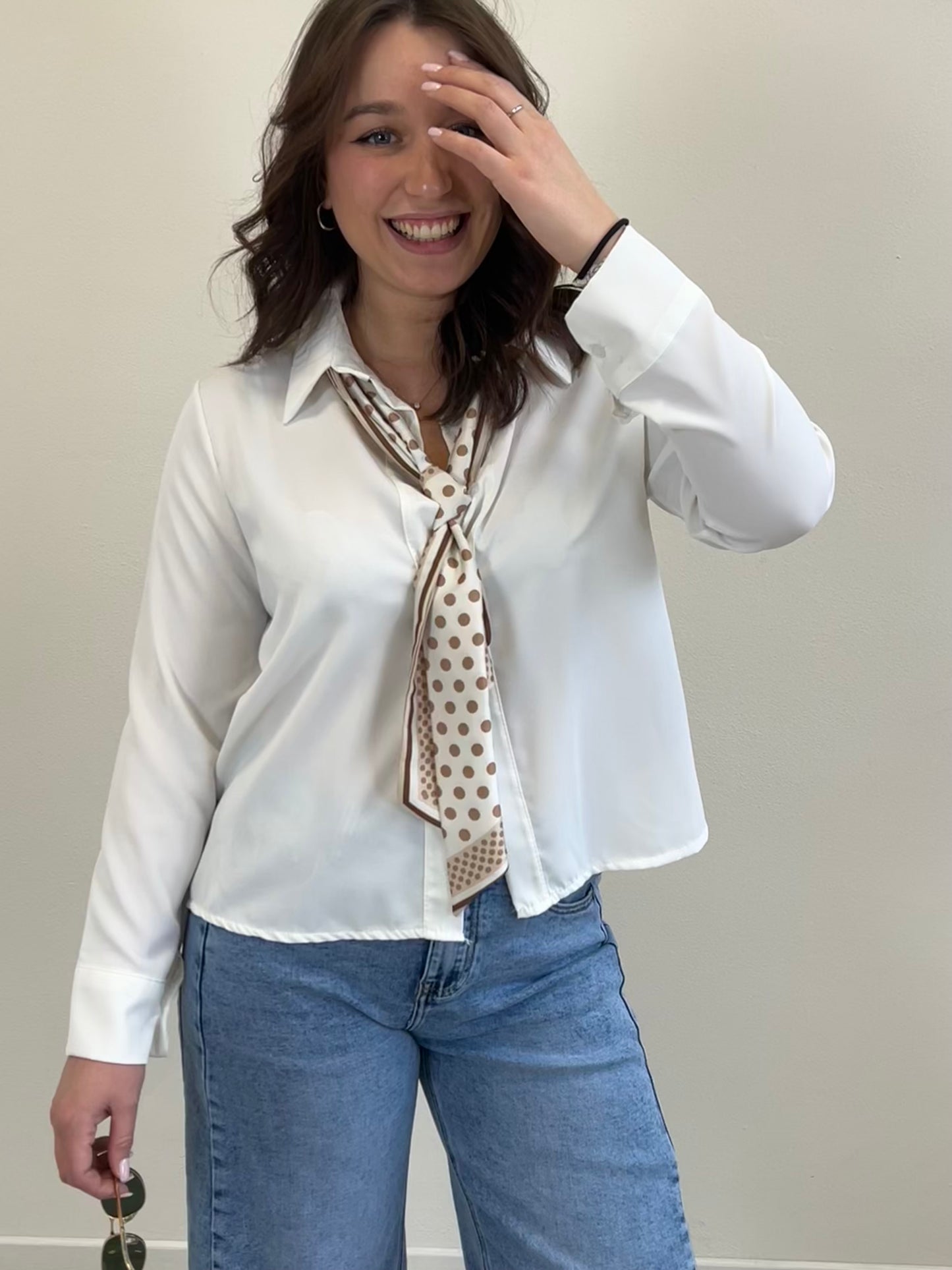 ABBY CAMICIA CON FOULARD