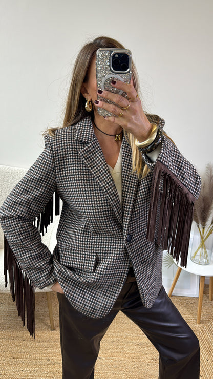 BLAZER LIVERPOOL panna nero cioccolato