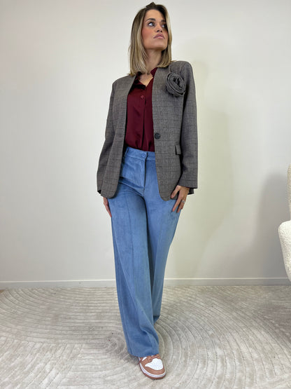 ASTRA CAMICIA RASO BORDEAUX