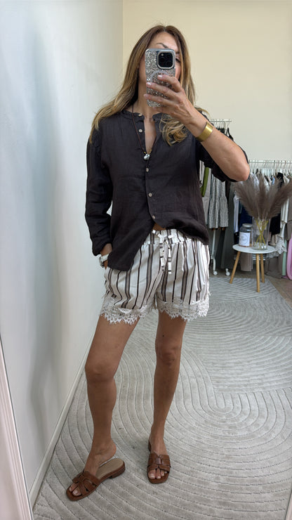 SHORT TIPO BOXER RIGATO PANNA