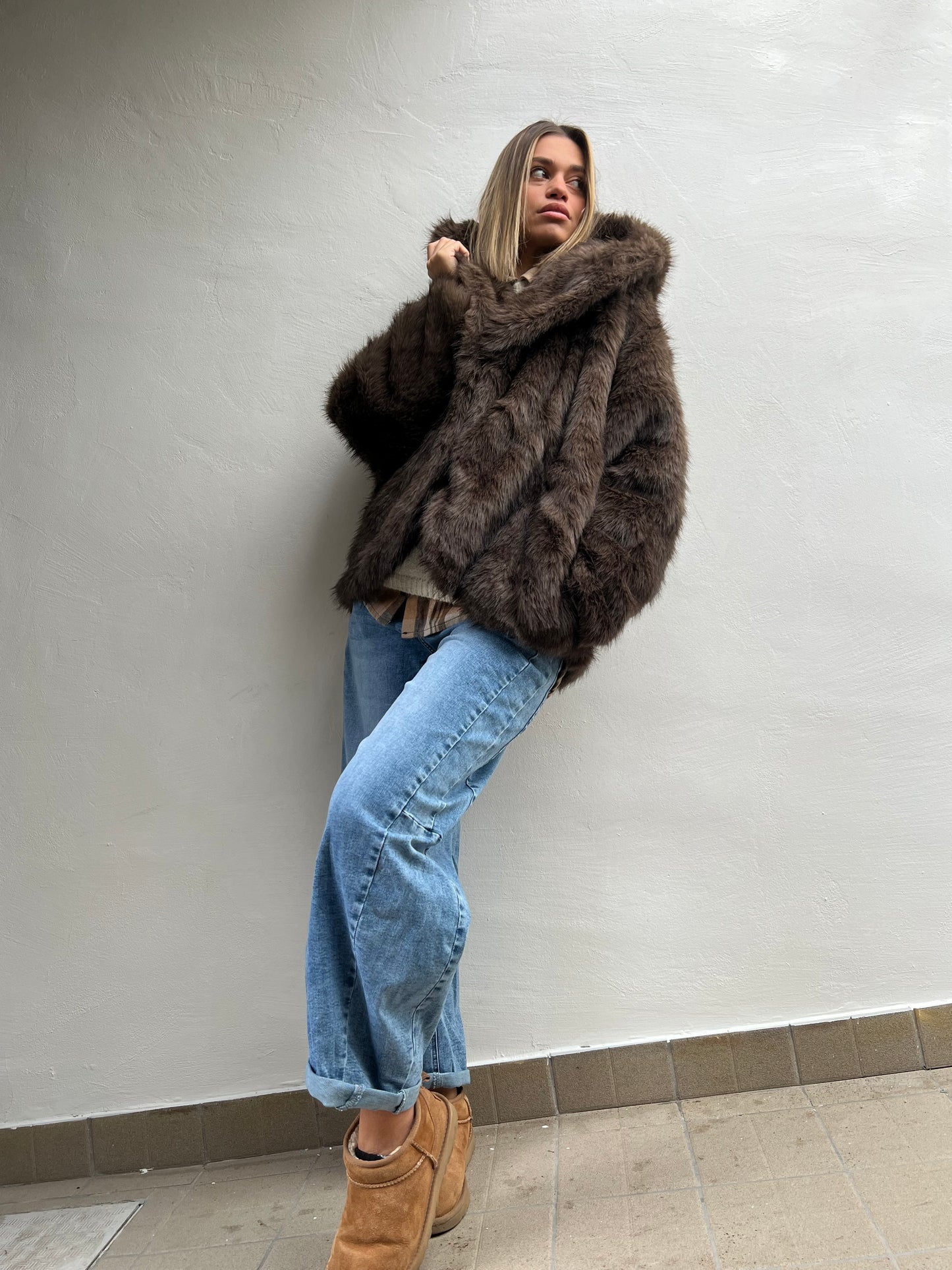 SOPHIE ECO PELLICCIA CAPPUCCIO