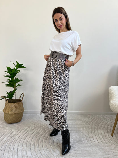 GONNA LONGUETTE ANIMALIER
