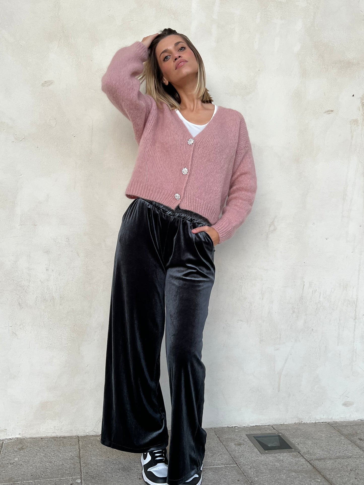 CLIO CARDIGAN BLUSH