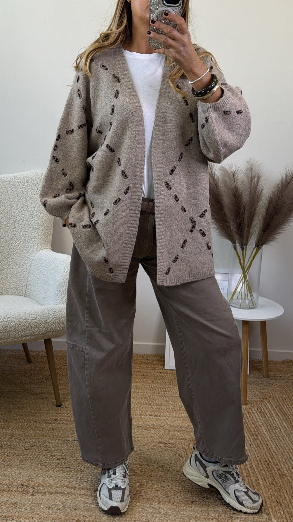 MAXI CARDIGAN BEIGE