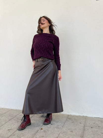 HANNA GONNA ECO-PELLE TESTA DI MORO TAGLIA S