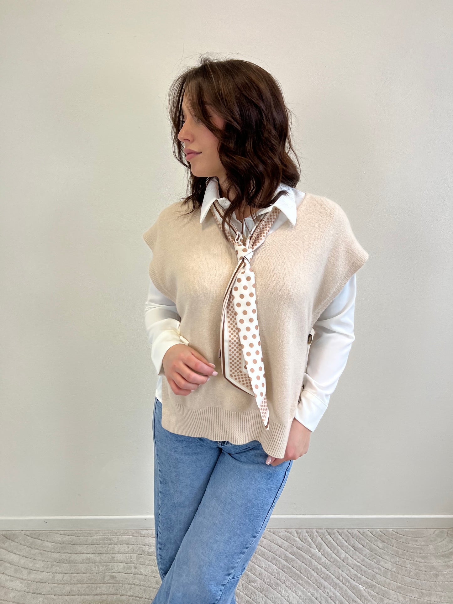 ABBY CAMICIA CON FOULARD