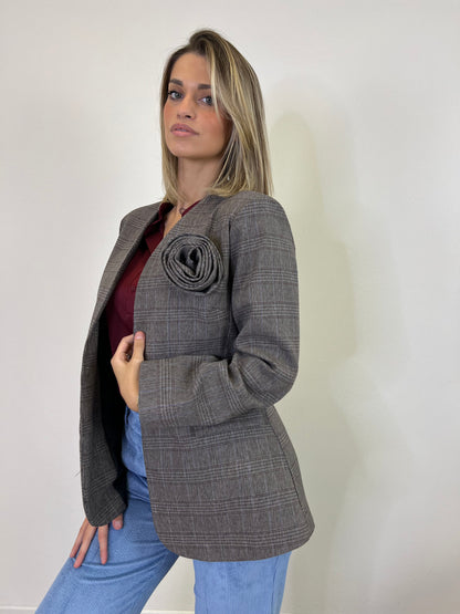 CLARA BLAZER TARTAN