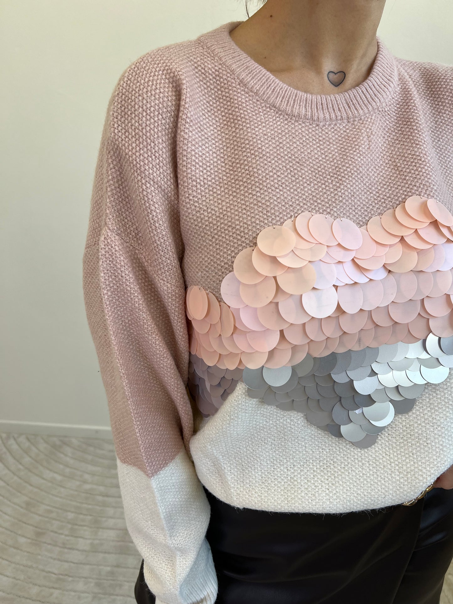 PULL MACROPAILLETTES CIPRIA