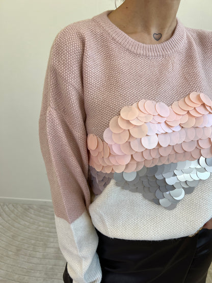 PULL MACROPAILLETTES CIPRIA