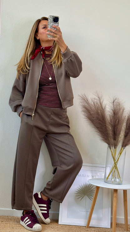 PANTALONE OVETTO FANGO