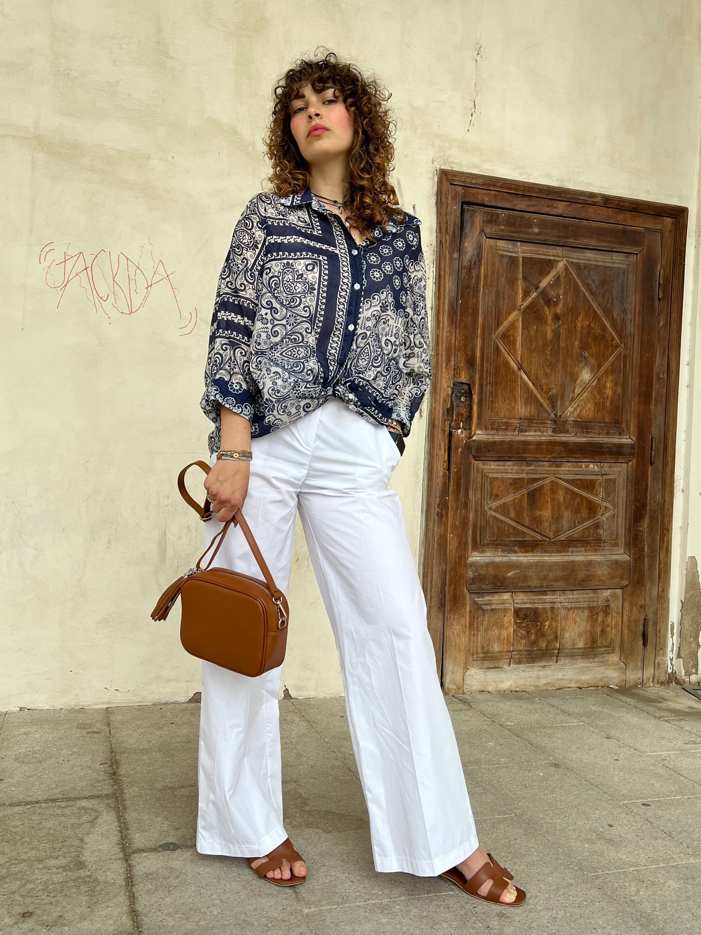 FRESH pantalone var.bianco TG.L