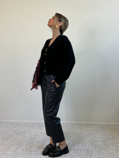 VANESSA PANTALONE ECOPELLE TG.M NERO