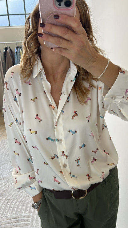 CAMICIA BASSOTTI PANNA