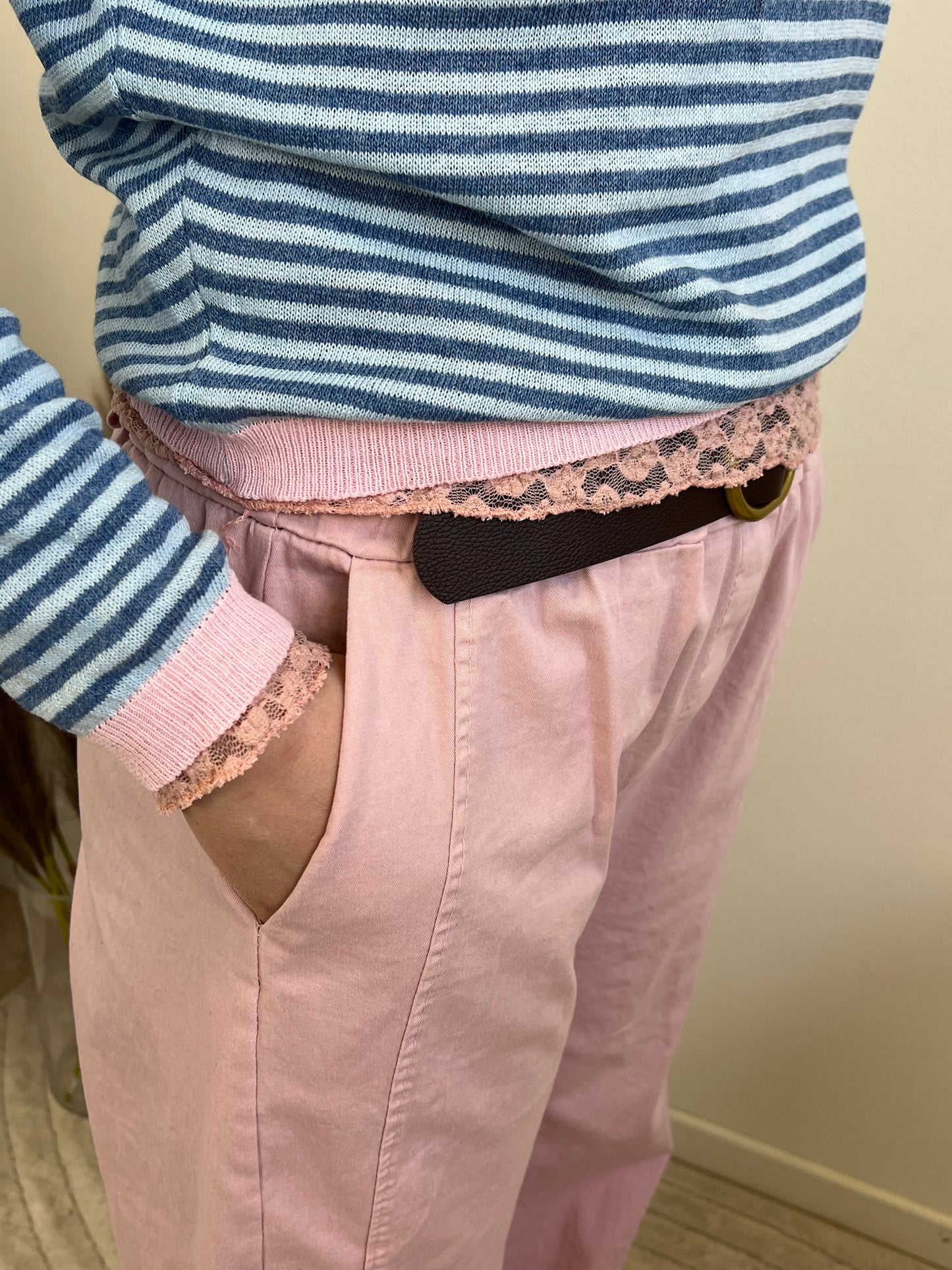 GESSY PANTALONE OVETTO ROSA