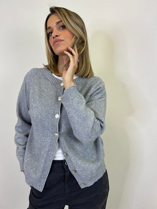 DEDE CARDIGAN GRIGIO