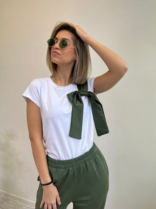 T.SHIRT FIOCCO VERDE CACTUS