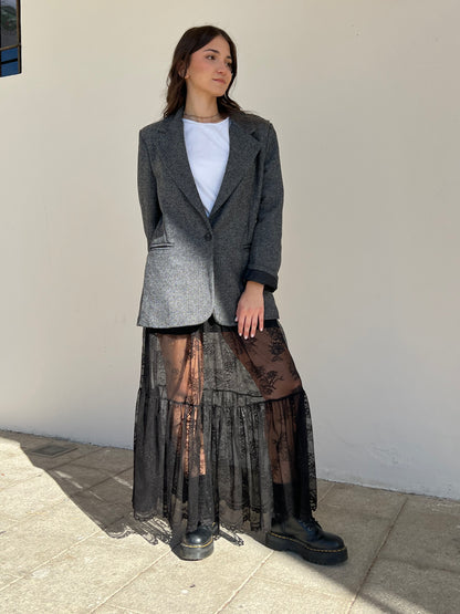 MAXI - GONNA IN PIZZO