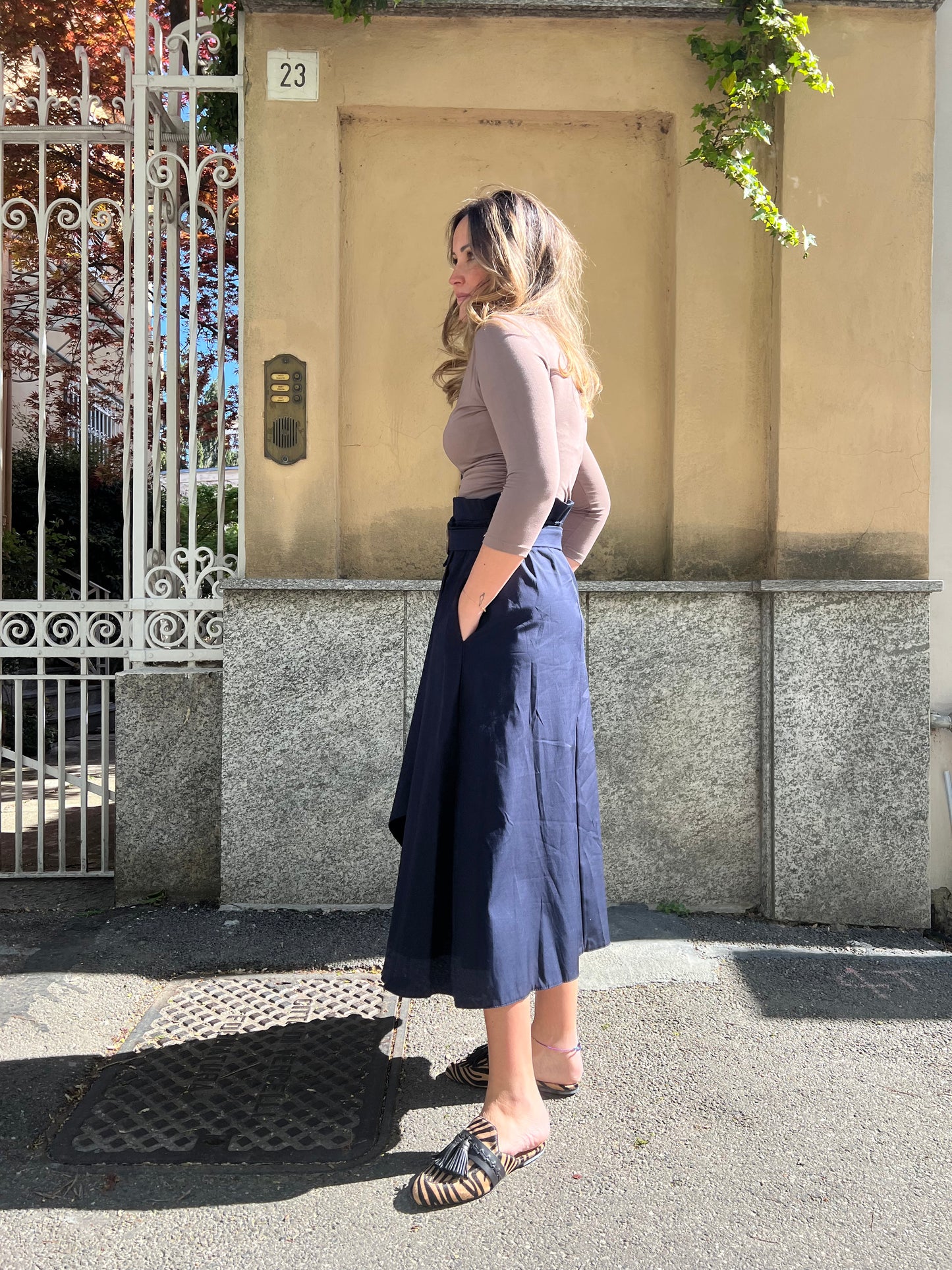 MARICA GONNA A PORTAFOGLIO BLU