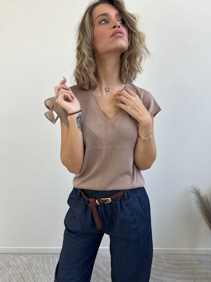 AMBRA MAGLIA BISCOTTO