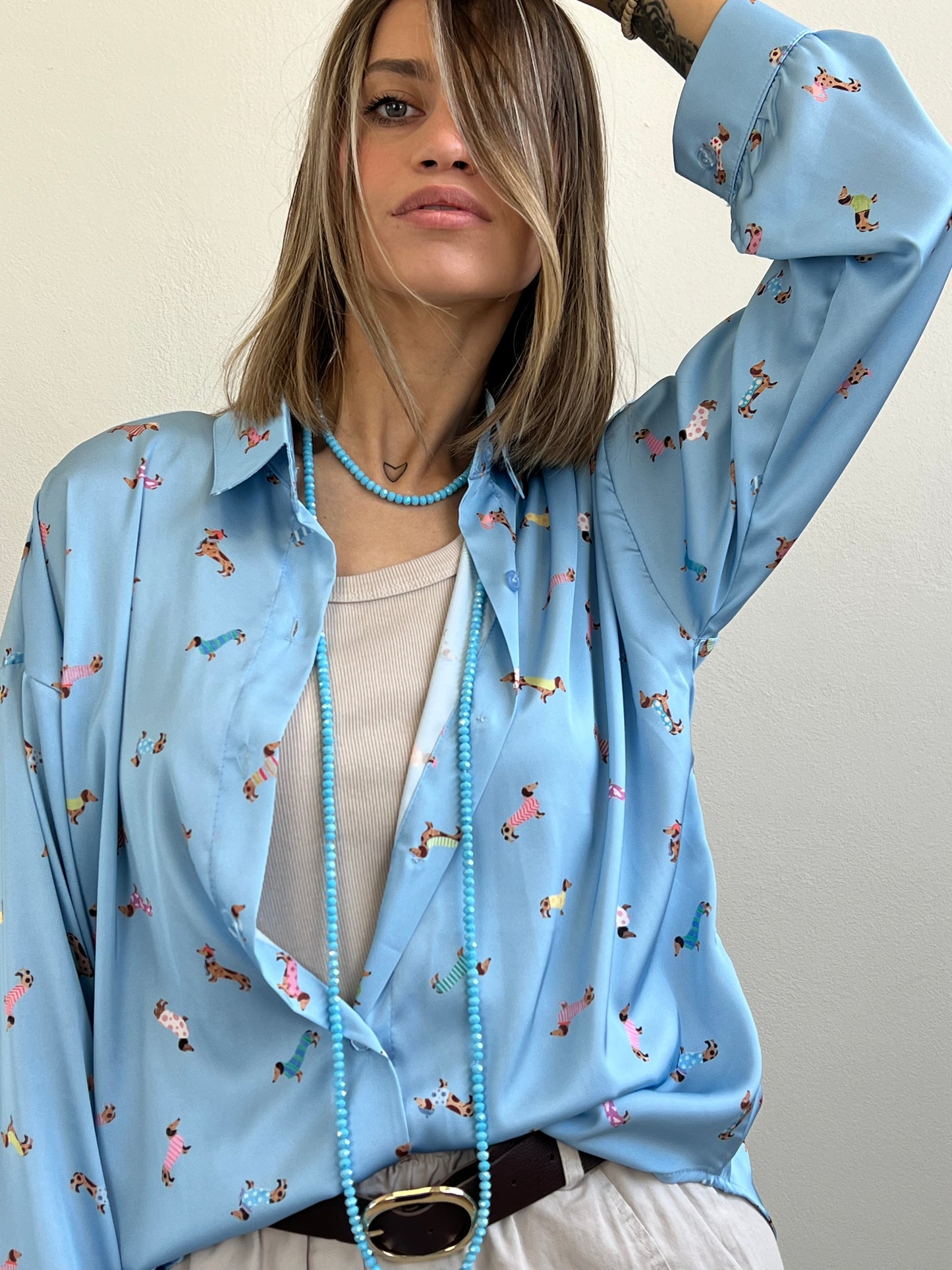 COLLANA LUNGA AZZURRA