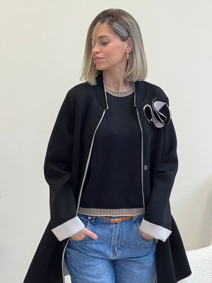 IRIS CAPPOTTINO NEOPRENE NERO