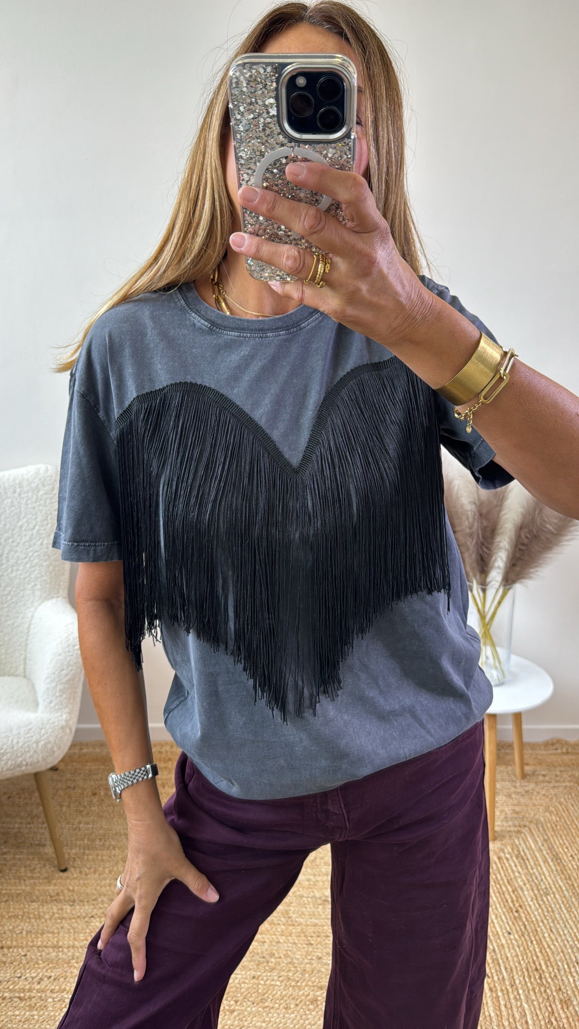 T.SHIRT FRANGIE ANTRACITE