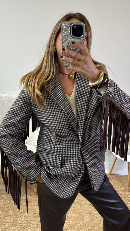BLAZER LIVERPOOL panna nero cioccolato